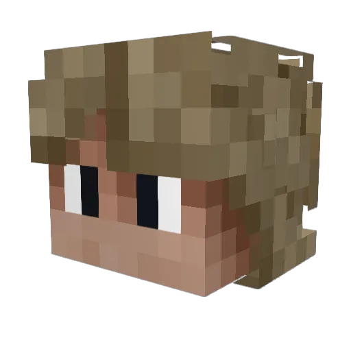 linusharaldsson Minecraft avatar head, 3D render