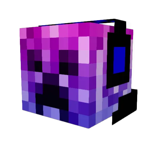 linusminda Minecraft avatar head, 3D render