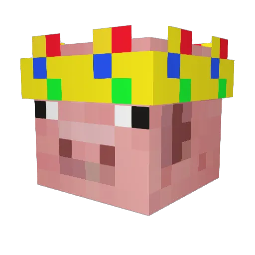 linususog Minecraft avatar head, 3D render