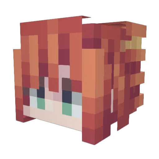 linz14 Minecraft avatar head, 3D render