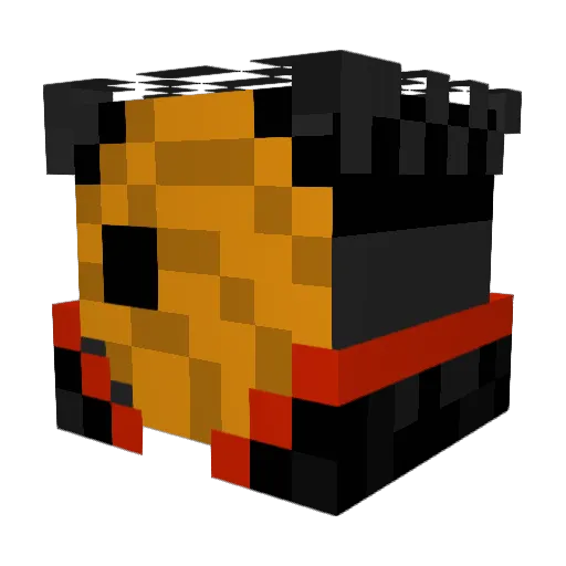 linzz24 Minecraft avatar head, 3D render