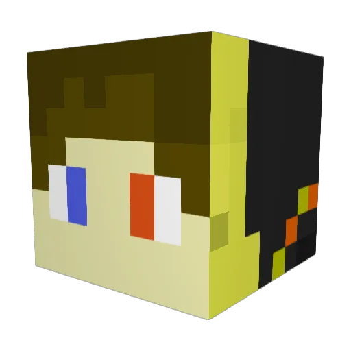 lion1472 Minecraft avatar head, 3D render
