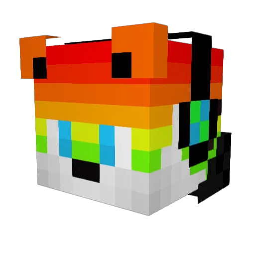 lion555 Minecraft avatar head, 3D render