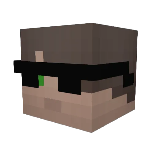 lionfbi Minecraft avatar head, 3D render
