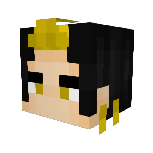 lionjuez Minecraft avatar head, 3D render