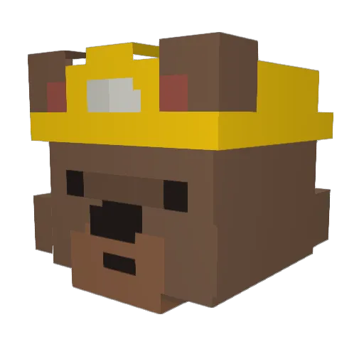 lionlen Minecraft avatar head, 3D render