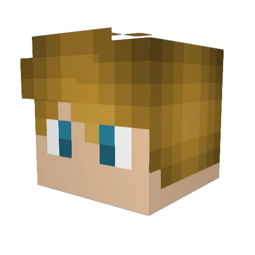 lionliker15 Minecraft avatar head, 3D render