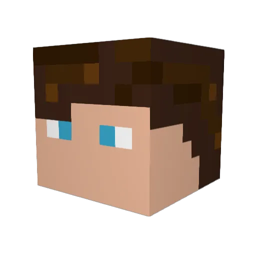lionox1036 Minecraft avatar head, 3D render