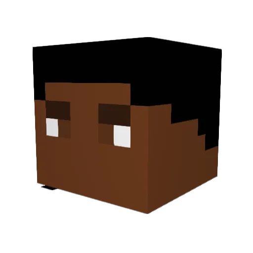 liorius Minecraft avatar head, 3D render