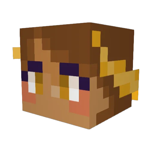 lios1435 Minecraft avatar head, 3D render