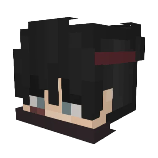 liozoxl Minecraft avatar head, 3D render