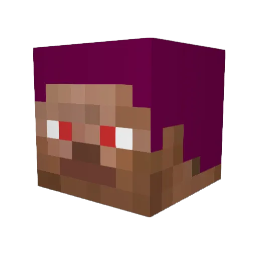 lipaisu Minecraft avatar head, 3D render