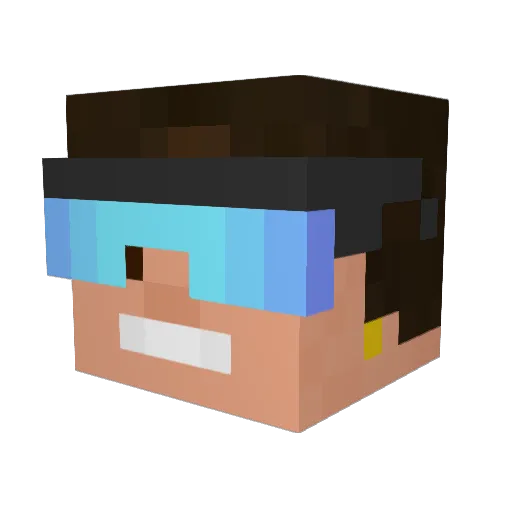 lipaum Minecraft avatar head, 3D render