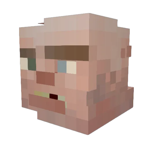 lipaum Minecraft avatar head, 3D render