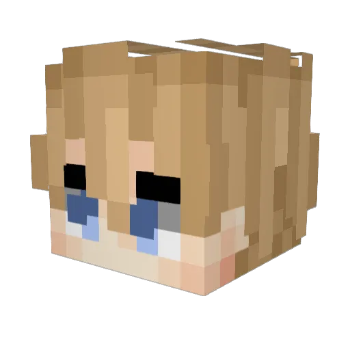 lipewolf12 Minecraft avatar head, 3D render