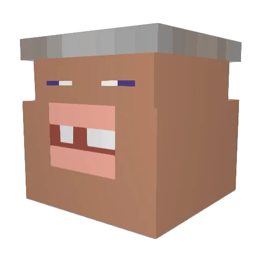 lipezin__ Minecraft avatar head, 3D render