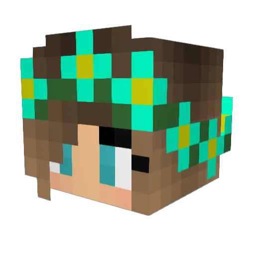 lipgloss333 Minecraft avatar head, 3D render