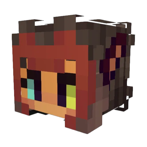 lipglossdyk3 Minecraft avatar head, 3D render