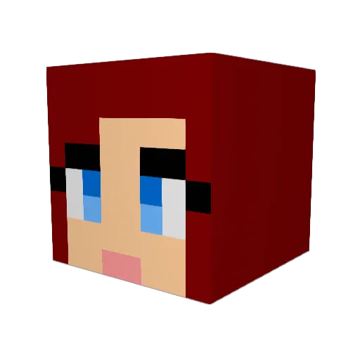 lipilip Minecraft avatar head, 3D render