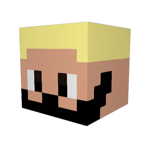 lipin12 Minecraft avatar head, 3D render