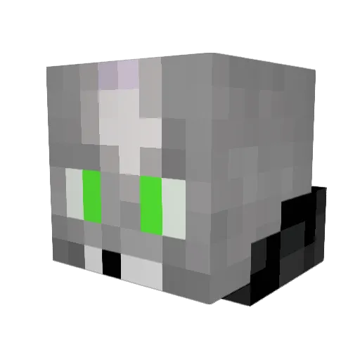 lipkof Minecraft avatar head, 3D render