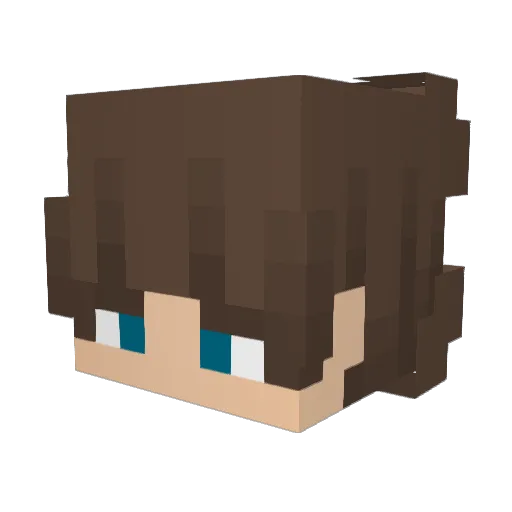 lipox7 Minecraft avatar head, 3D render
