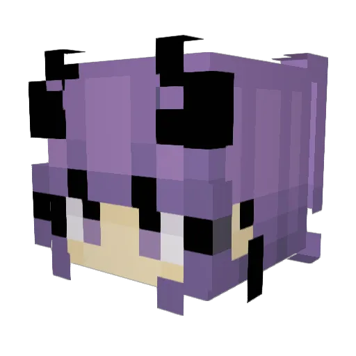 lippy09 Minecraft avatar head, 3D render