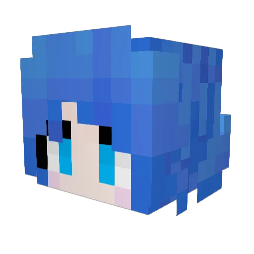 lipu__ Minecraft avatar head, 3D render