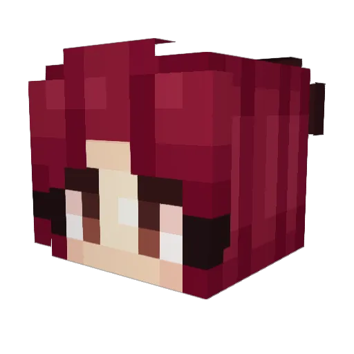 lipy Minecraft avatar head, 3D render