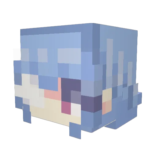 liqi_ye_ Minecraft avatar head, 3D render