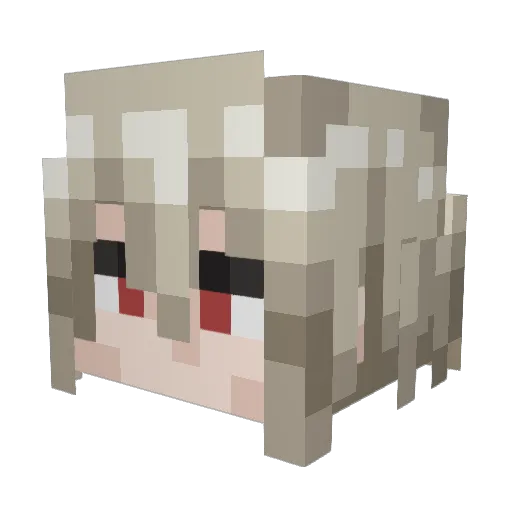 liqing007 Minecraft avatar head, 3D render