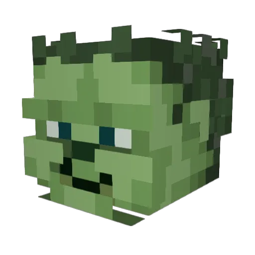 liqsk Minecraft avatar head, 3D render
