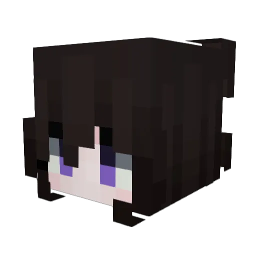 liqudose Minecraft avatar head, 3D render