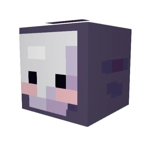 liquidsaphire Minecraft avatar head, 3D render