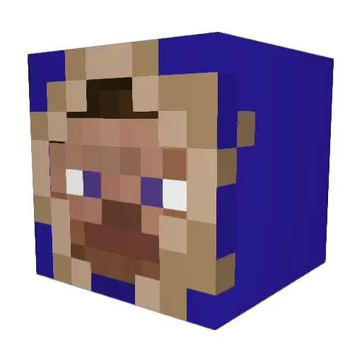liquratic Minecraft avatar head, 3D render