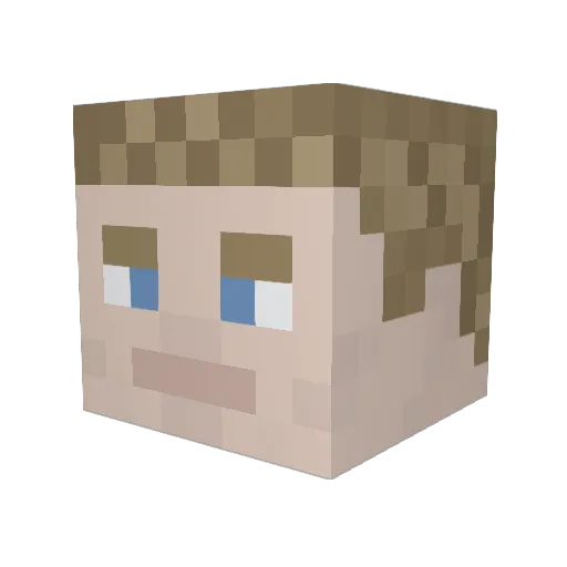 liramoy Minecraft avatar head, 3D render