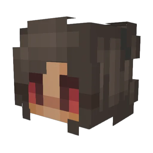 lirianoxblu Minecraft avatar head, 3D render