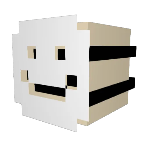 liron20 Minecraft avatar head, 3D render