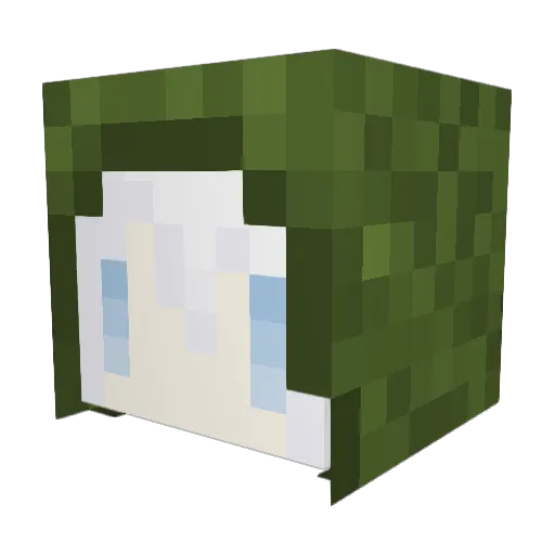 liru0711 Minecraft avatar head, 3D render