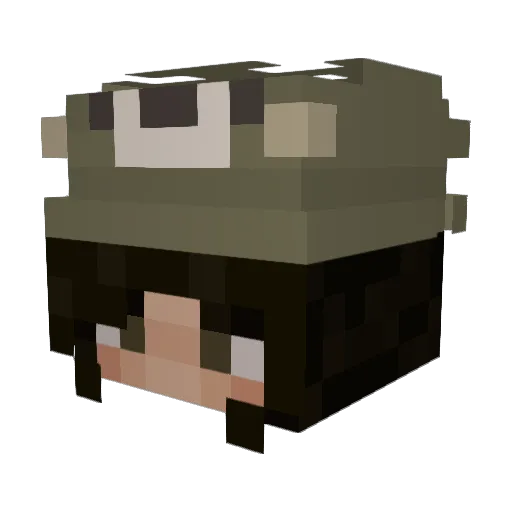 lisacoulton Minecraft avatar head, 3D render