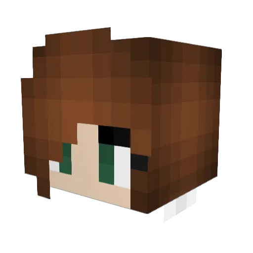 lisakhnt Minecraft avatar head, 3D render