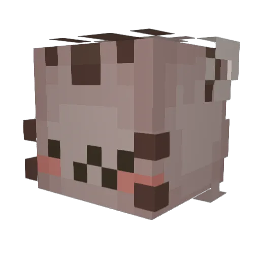 lisandrobands Minecraft avatar head, 3D render