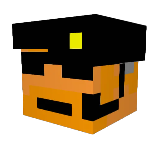 lisang Minecraft avatar head, 3D render