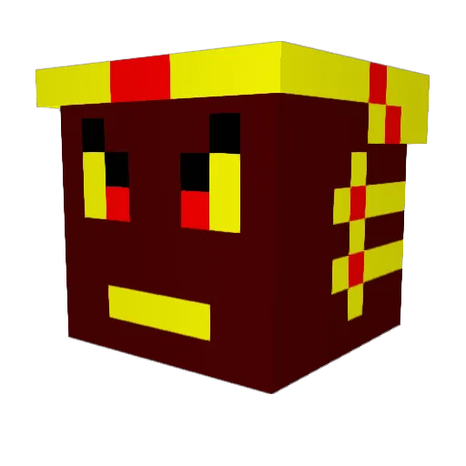lisapohl Minecraft avatar head, 3D render