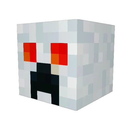 lisavol Minecraft avatar head, 3D render