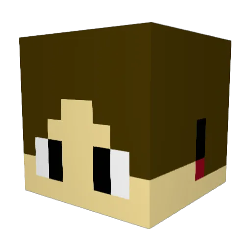 lisaxd7 Minecraft avatar head, 3D render