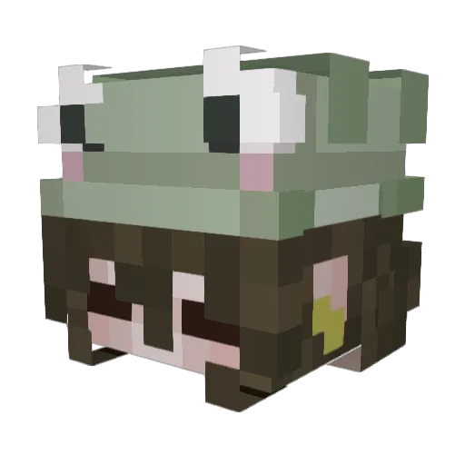 lisdlrp Minecraft avatar head, 3D render