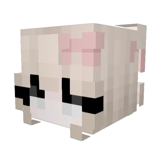 lise11 Minecraft avatar head, 3D render