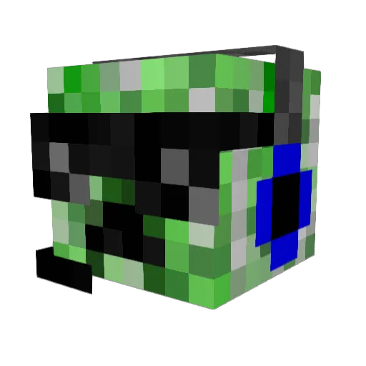 lisene Minecraft avatar head, 3D render