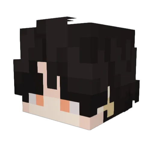 lishaoo Minecraft avatar head, 3D render